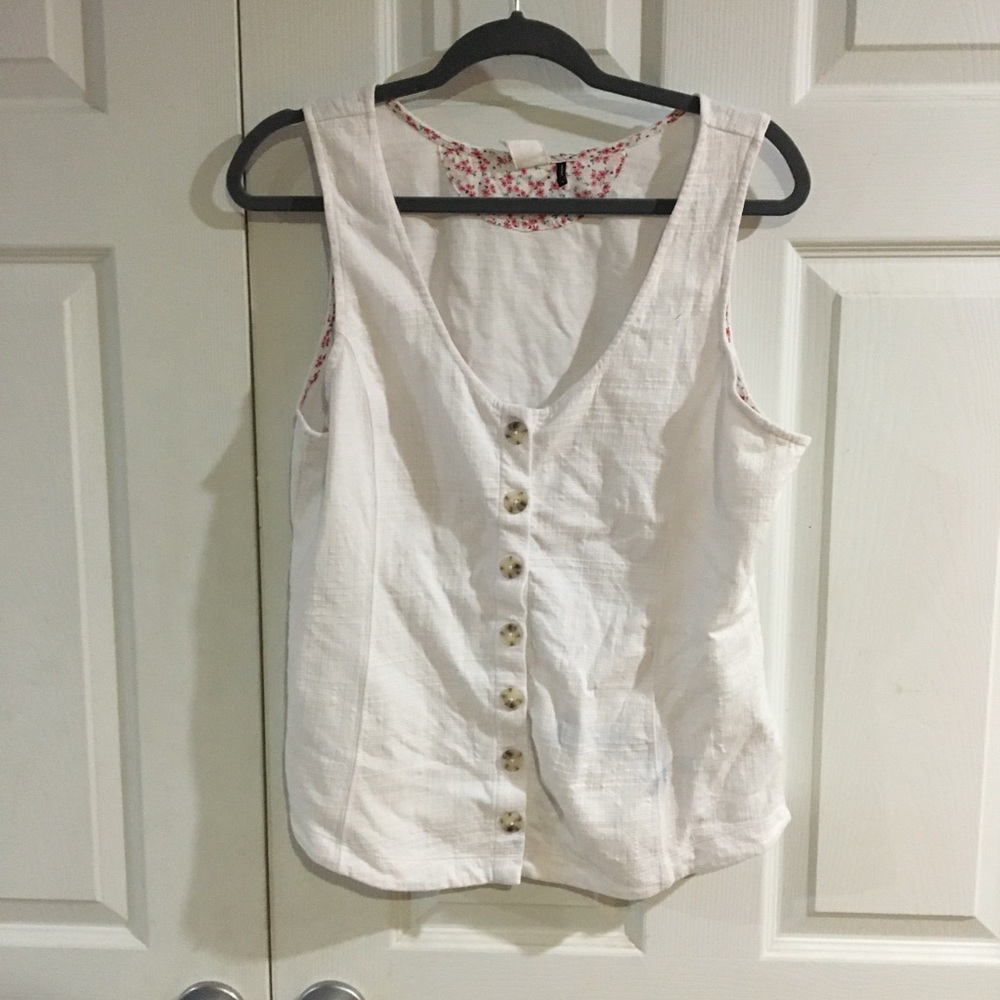 Anthropologie Button Tank - Size XL